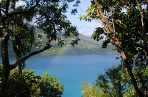 Picture of rainbow taken on St. Thomas, U.S. Virgin Islands.